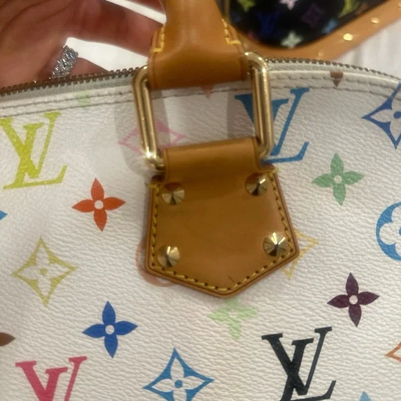 Louis Vuitton White Multicolor Alma PM in great condition - Picture 4 of 4